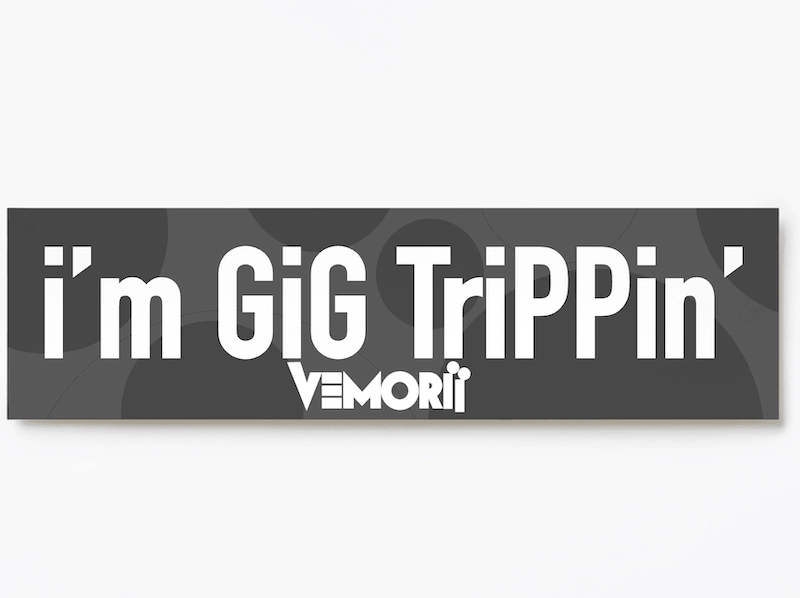VEMORii GiG Trippin sticker design 2