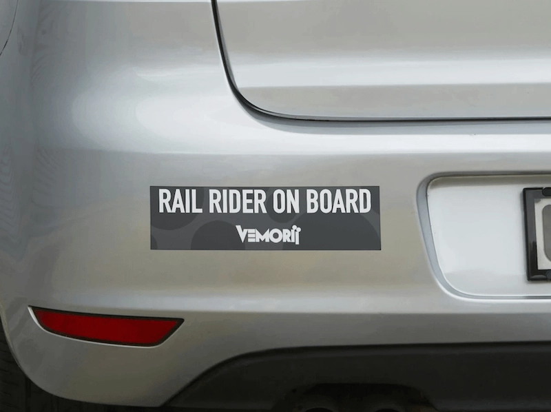 VEMORii Rail Rider sticker design 3